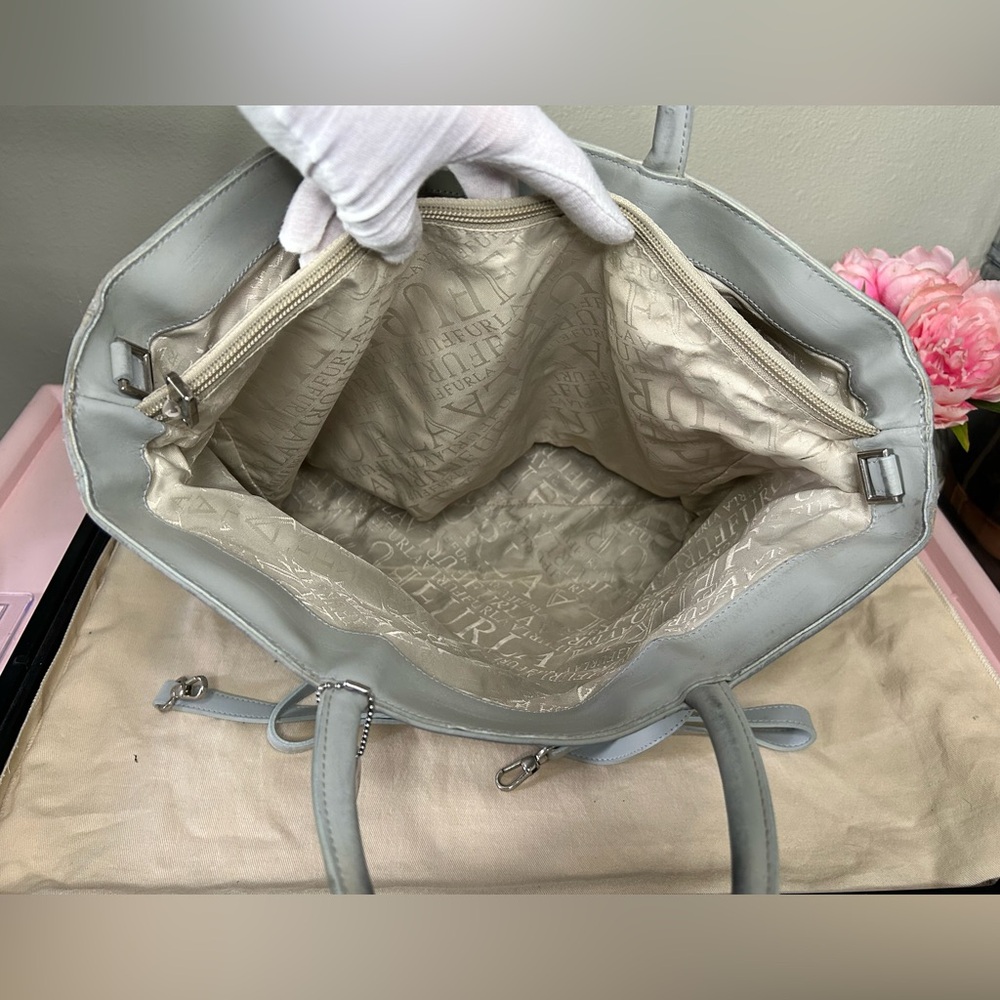 Authentic Furla Tote Bag in Light Gray - Picture 4 of 10